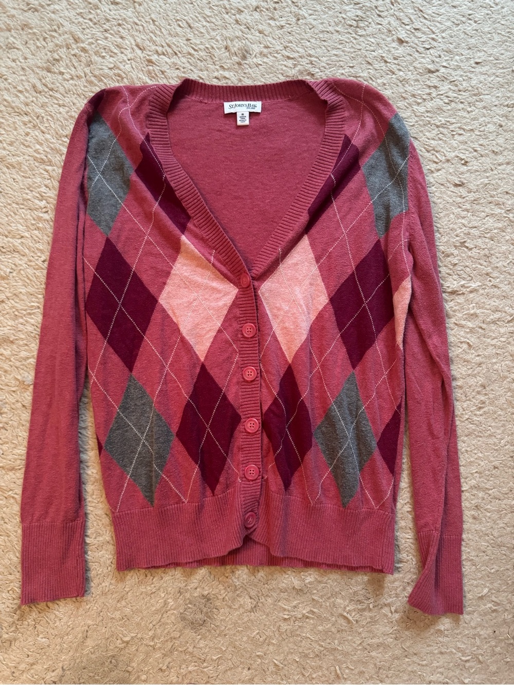 5/$20 St John’s bay argyle cardigan